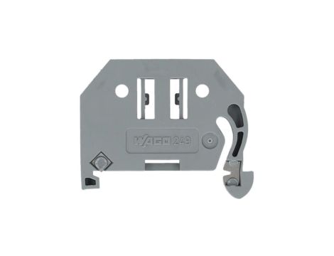 WAGO 249-116 Trzymacz / ścianka końcowa szara do złączek ZUG