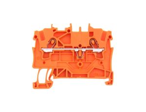 WAGO TOPJOBS 2001-1202 Złączka szynowa 2-przewodowa 1,5mm2 na szynę TH35 pomarańczowa