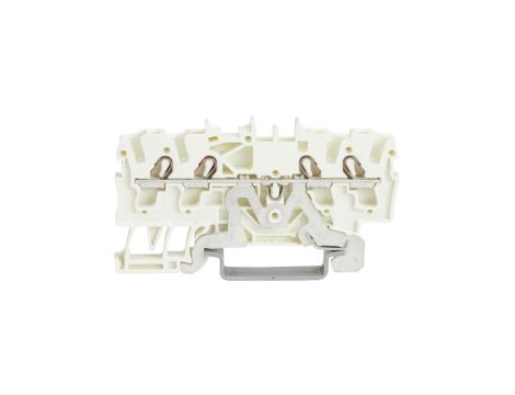 WAGO TOPJOBS 2002-1408 Złączka szynowa 4-przewodowa 2,5mm2 na szynę TH35 biała