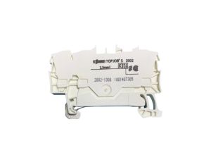 WAGO TOPJOBS 2002-1308 Złączka szynowa 3-przewodowa 2,5mm2 na szynę TH35 biała