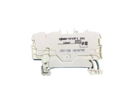 WAGO TOPJOBS 2002-1308 Złączka szynowa 3-przewodowa 2,5mm2 na szynę TH35 biała