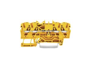 WAGO TOPJOBS 2002-1406 Złączka szynowa 4-przewodowa 2,5mm2 na szynę TH35 żółta