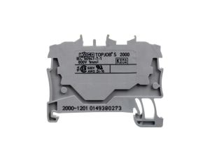 WAGO TOPJOBS 2000-1201 Złączka szynowa 2-przewodowa 1,0mm2 na szynę TH35 szara