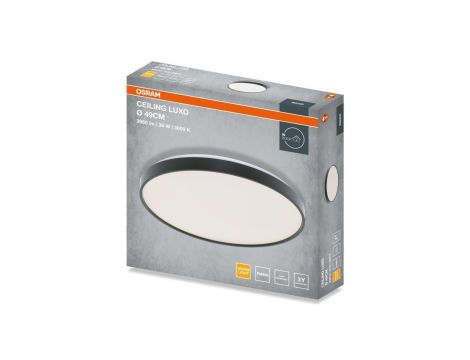 Plafon LED CEILING LUXO 36W 3960lm 3000K 830 IP20 BK czarna 3 LATA GWARANCJI 4099854651373