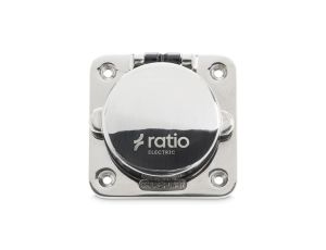 Gniazdo Zasilania Brzegowego 16A Stal Nierdzewna MP16-10 kwadratowe