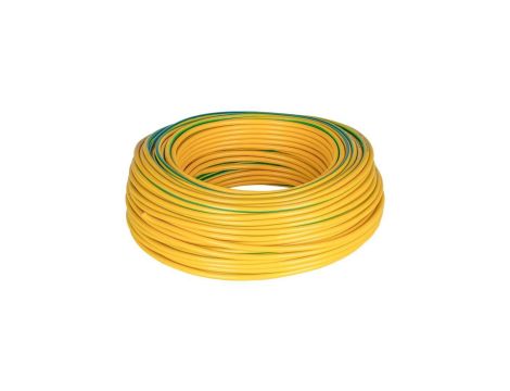 Kabel instalacyjny LgY / H07V-K 6mm2 jednożyłowy żółto-zielony 450/750V giętki linka Prysmian /100m/