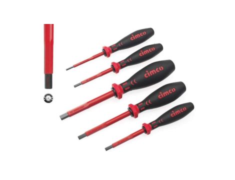 Klucz Nasadowy Imbusowy Sześciokątny 1000V VDE 3-8 mm Zestaw 5 szt. Cimco