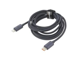 Kabel USB 2.0 Apple Lightning wtyk - USB C wtyk 2m czarny 20W CAJY000301