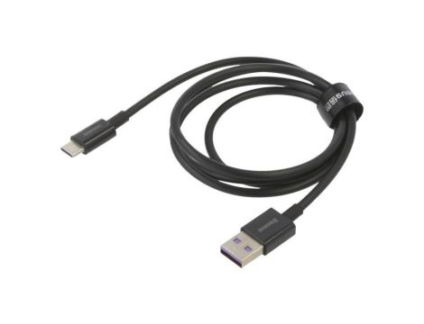 Kabel USB A wtyk - USB C wtyk 1m czarny 66W CATYS-01