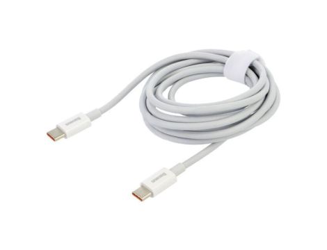 Kabel USB C wtyk z obu stron 2m biały 100W CATYS-C02