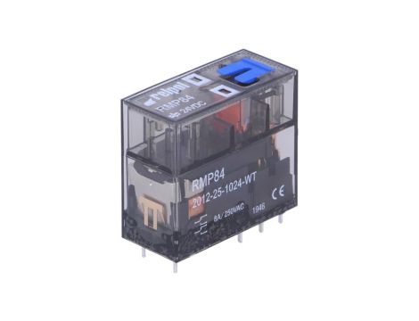 Przekaźnik: elektromagnetyczny DPDT Ucewki: 24VDC 8A 8A/250VAC RMP84-2012-25-1024-WT