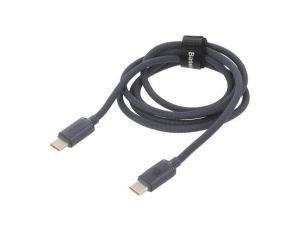 Kabel USB 2.0 USB C wtyk z obu stron 1,2m czarny tekstylny CAJY000601