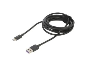 Kabel USB A wtyk - USB C wtyk 2m czarny 66W CATYS-A01
