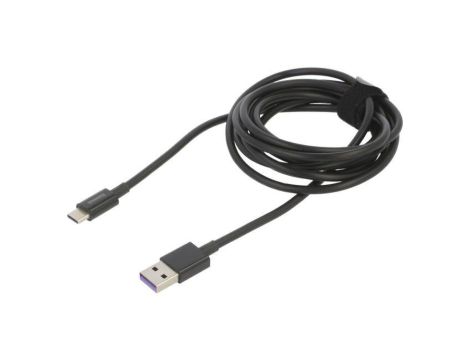 Kabel USB A wtyk - USB C wtyk 2m czarny 66W CATYS-A01