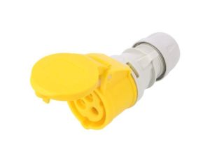 Złącze zasilające AC, wtyk żeński, 16A/110VAC, IP44 213-4