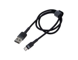 Kabel High Speed, USB 2.0 2m czarny tekstylny 1,5A CAMKLF-CG1