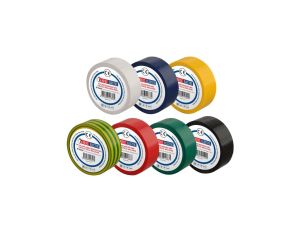 Taśma izolacyjna elektroizolacyjna PVC 19mmx9m mix kolor -7 szt HOROZ