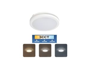 Plafon 30W, 2700lm, 3CCT, IP65, okrągły, biały, SCARLETT HOROZ