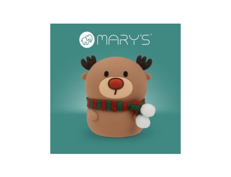 MARYS lampka nocna LED Reniferek z szalikiem MW61419