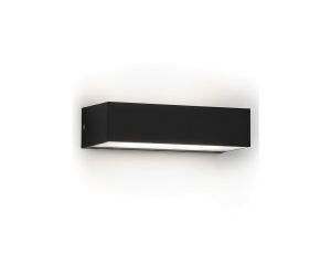 Kinkiet ogrodowy 9W, 450lm, 4200K, IP65, czarny, ANDIZ HOROZ