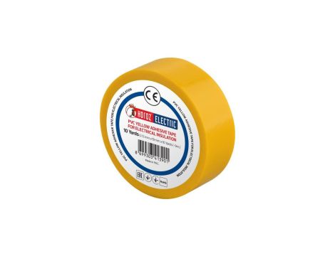 Taśma izolacyjna elektroizolacyjna PVC 19mmx9m żółta HOROZ