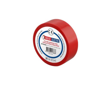 Taśma izolacyjna elektroizolacyjna PVC 19mmx9m czerwona HOROZ