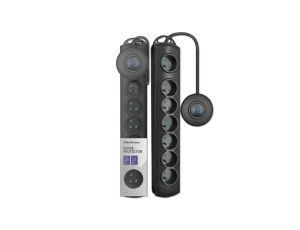 Qoltec Listwa zasilająca antyprzepięciowa wł. QS 7 gniazd 1.5m Czarna