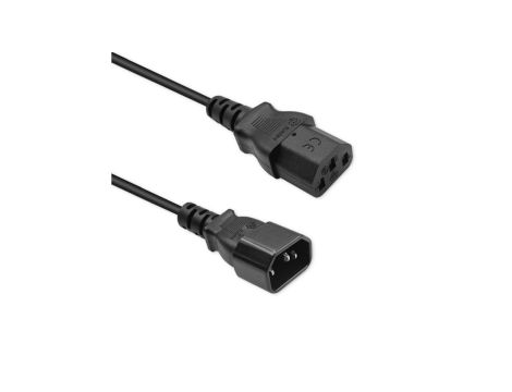 Qoltec Kabel przedłużający zasilający IEC C13/C14 3x1.5mm 1.8m