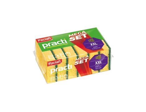 Practi Mega Set gąbki do naczyń Paclan 6szt