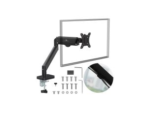 Uchwyt na monitor Maclean, sprężyna gazowa, 17-32, 2-10kg, czarny, MC-133