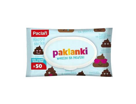 Woreczki zapachowe na pieluszki Paclan 50szt