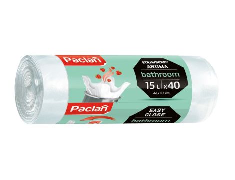 Worki łazienkowy biały zapach Paclan 15L 40szt