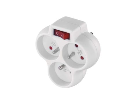 Rozgałęźnik 3 z wyłącznikiem P0026S