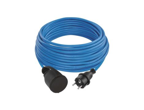 Przedłużacz mrozoodporny 20 m / 1 gniazdo / niebieski / PVC / 230 V / 1,5 mm2 P01420W