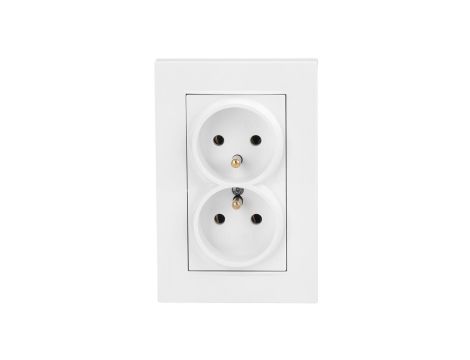 Gniazdo elektryczne podwójne z ramką RITA 4/M/22202150201