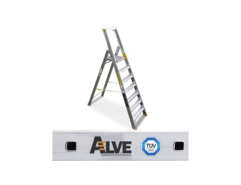 Drabina aluminiowa magazynowa jednostronna 1x10 profesjonalna Forte 9310 ALVE