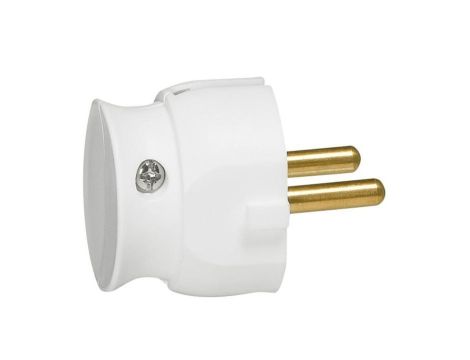 HELMO Wtyczka przenośna 2P 16A niska biała 50183