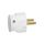 HELMO Wtyczka przenośna 2P 16A niska biała 50183