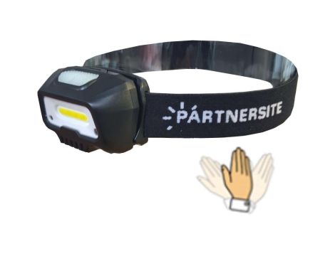 Akumulatorowa latarka czołowa LSR4HF 3W 350Lm LED COB USB-C czujnik ruchu 16165 PARTNERSITE