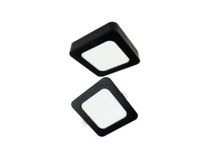 Oprawa sufitowa downlight 18W kwadrat CCT 1650lm 2w1 natynkowy/podtynk czarny
