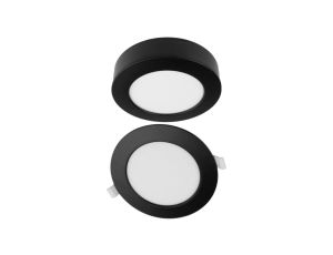 Oprawa Downlight 18W 1650lm okrągły CCT 2w1 czarny IP20