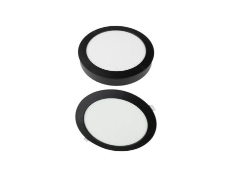 Oprawa Downlight 24W 2200 lm okrągły CCT 2w1 czarny IP20 Podtynkowy/Natynkowy