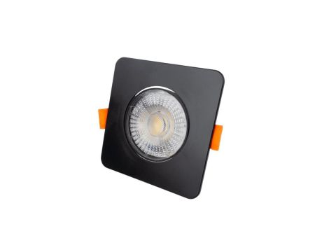 OPRAWA DOWNLIGHT LED 3W/5W/7W 210/350/490 lm 3000K i 4000K i 6500K CCT CZARNY KWADRAT IP20 Podtynkowy