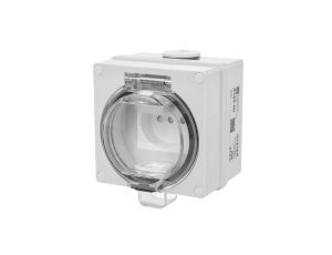 OYSTER IP66 gniazdo wtyczkowe w obudowie hermetycznej 16A/250V szary 6185-00