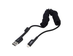 Kabel spiralny USB 2.0 Apple Lightning wtyk - USB A wtyk 1m CALSR-01
