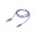 Kabel USB 2.0 USB A wtyk - USB C wtyk 1,2m fioletowy tekstylny CAJY000405