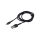 Kabel High Speed, USB 2.0 1m czarny tekstylny 2,4A CAMKLF-BG1