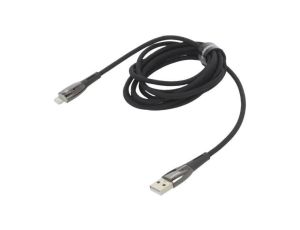 Kabel USB 2.0 Apple Lightning wtyk - USB A wtyk 2m czarny 2,4A CADH000301