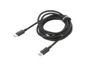 Kabel USB C wtyk z obu stron 2m czarny 100W CATYS-C01