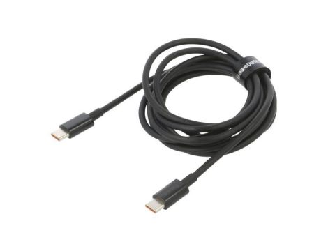 Kabel USB C wtyk z obu stron 2m czarny 100W CATYS-C01